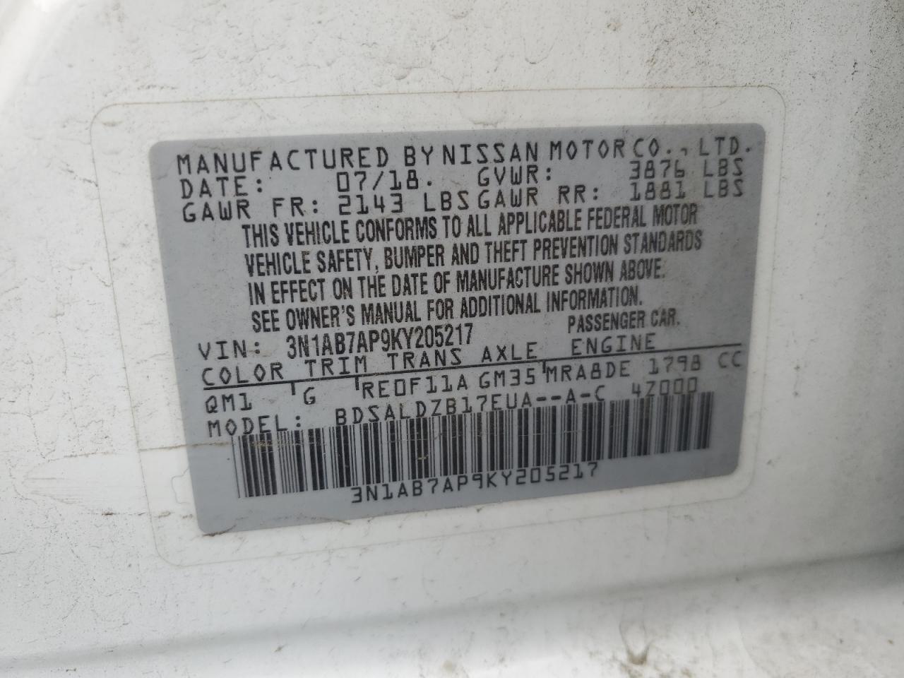 Nissan Sentra S Image 13